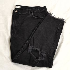 A&F High Rise Mom Jean
